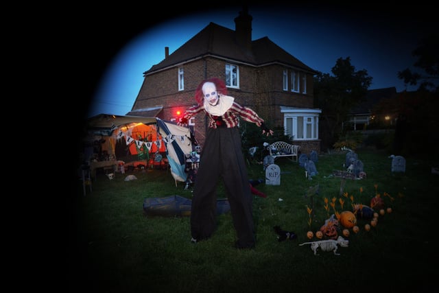 Halloween house in Ponswood Road, St Leonards,  raised money for the HRVAB charity. SUS-211029-073143001
