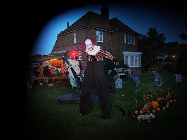 Halloween house in Ponswood Road, St Leonards,  raised money for the HRVAB charity. SUS-211029-073143001