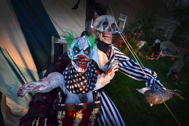 Halloween house in Ponswood Road, St Leonards, raised money for the HRVAB charity. SUS-211029-073209001