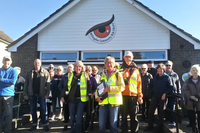 The team at Willingdon Community Hub Library has launched a new weekly walk to help local people to stay active and make friends. Thirty eager walkers joined four newly trained leaders in the sunshine for the first walk on Wednesday October 6. The Willingdon health walk is every Wednesday morning at 10am from in front of the library. It is about an hour and not too difficult. For full details, see www.tcv.org.uk/southeast and scroll down to health walks.