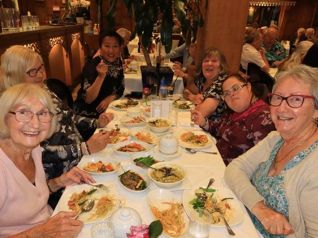 Raising funds for the DGH, the Friends of Eastbourne Hospital held the first Dine Around the World event in almost two years, which welcomed more than 80 guests to the Thai Marina for a two-course meal of multiple dishes. A sell-out event, the evening raised more than £800 for the hospital. Early booking for the next event, to be held at La Locanda in Cornfield Terrace on November 10, recommended. Call 01323 438236, or email on esh-tr.friendsdgh@nhs.net