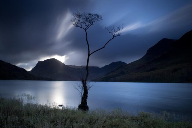 A photo entitled Lone Tree, Buttermere by Les Hughes from the Banbury Camera Club's exhibition soon to be at The Heseltine Gallery in Middleton Cheney