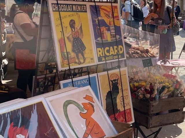 French posters for sale at La Boulangerie Du Marche. Picture: La Boulangerie Du Marche.