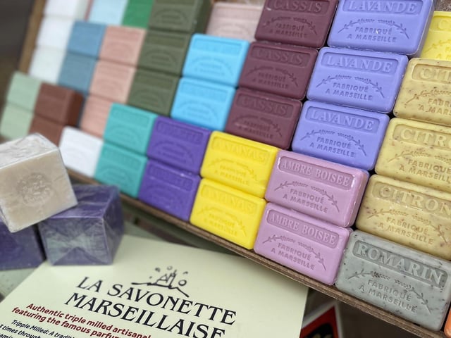 La Savonette Marseillaise, triple milled artisanal soap made in Marseille. Picture: La Boulangerie Du Marche