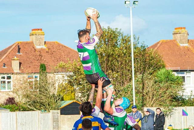 Action from Bognor's 42-19 loss to Gosport and Fareham in the Hampshire premier / Pictures: Tommy McMillan