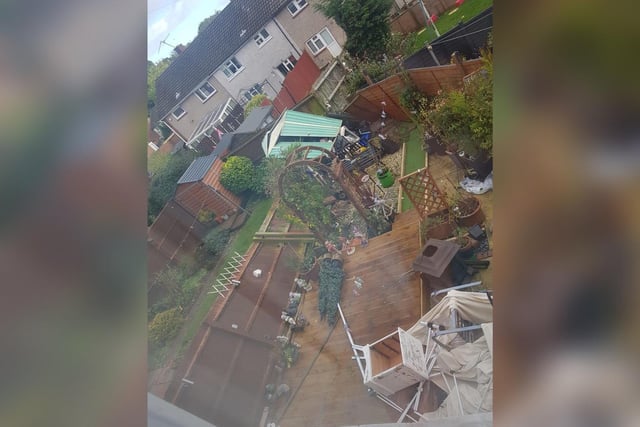 Camellia Goodes shared this image of her parents garden after the storm
