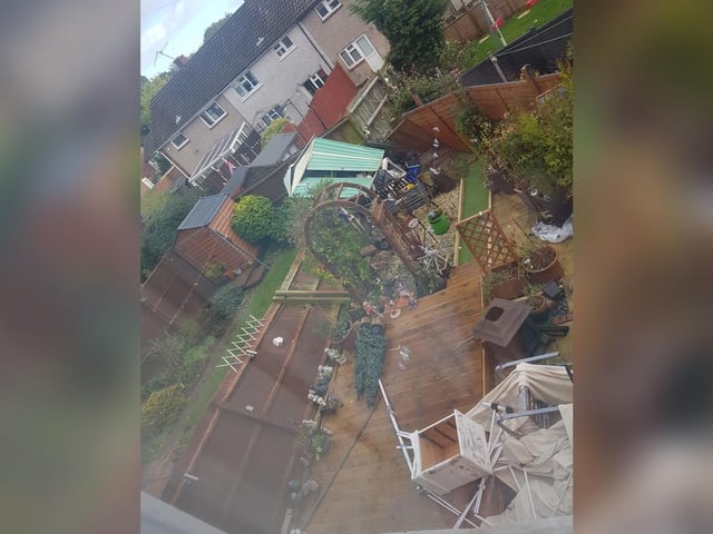 Camellia Goodes shared this image of her parents garden after the storm