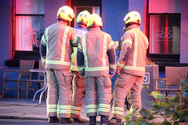Fire at Ardington Hotel in Steyne Gardens. Photo: Eddie Mitchell