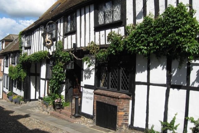 The Mermaid in Rye is a famous haunted inn. Among its many ghosts are those of duelling swordsmen from an earlier century. SUS-211031-152223001