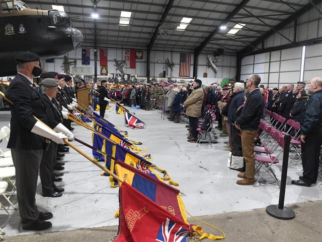 Two minutes silence during the Lincolnshire Royal British Legion Poppy Appeal Launch.