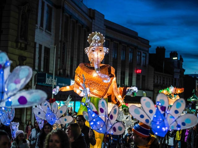 Celebrations held in Northampton town centre on Saturday (October 30). Photo: Kirsty Edmonds.