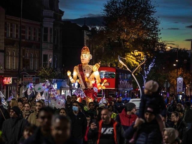 Celebrations held in Northampton town centre on Saturday (October 30). Photo: Kirsty Edmonds.