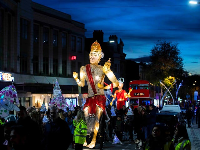 Celebrations held in Northampton town centre on Saturday (October 30). Photo: Kirsty Edmonds.