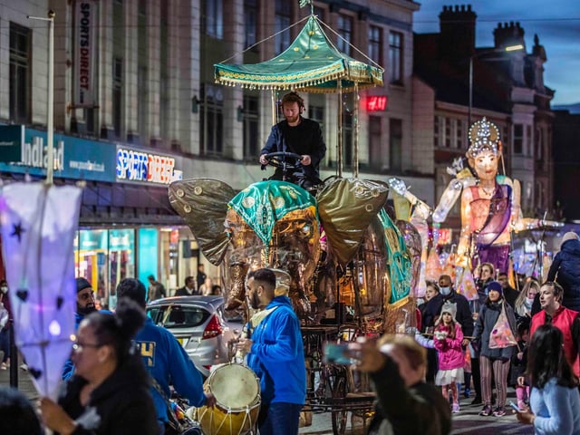 Celebrations held in Northampton town centre on Saturday (October 30). Photo: Kirsty Edmonds.