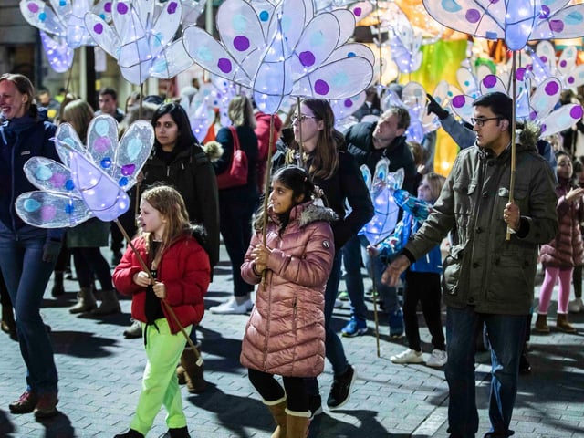 Celebrations held in Northampton town centre on Saturday (October 30). Photo: Kirsty Edmonds.