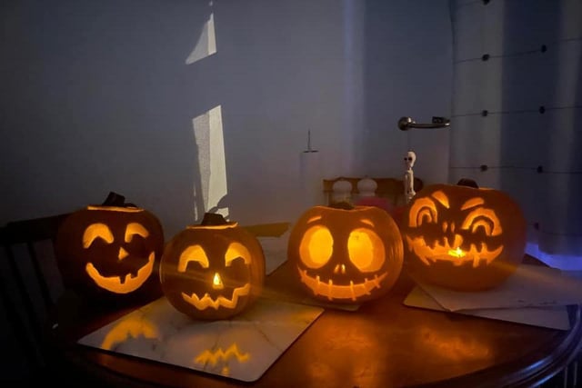 Graham Cropley sent in these four very impressive pumpkins.