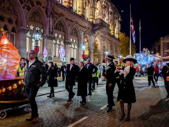 Celebrations held in Northampton town centre on Saturday (October 30). Photo: Kirsty Edmonds.