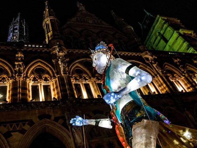 Celebrations held in Northampton town centre on Saturday (October 30). Photo: Kirsty Edmonds.