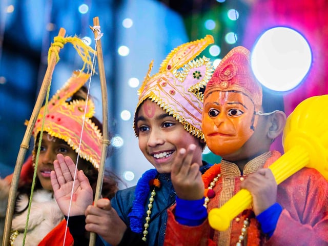 Celebrations held in Northampton town centre on Saturday (October 30). Photo: Kirsty Edmonds.