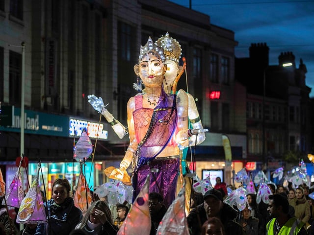 Celebrations held in Northampton town centre on Saturday (October 30). Photo: Kirsty Edmonds.