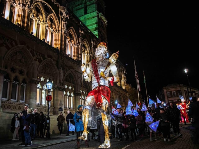 Celebrations held in Northampton town centre on Saturday (October 30). Photo: Kirsty Edmonds.