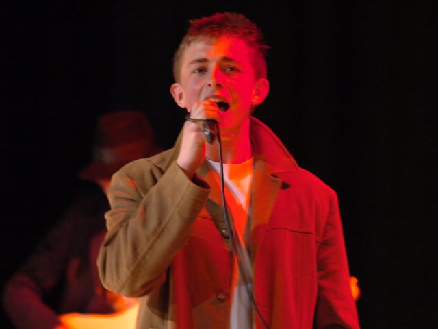 Battle of the Bands 2008 at the Voyager school. Lead singer of The Jake Allport Quartet  from Orton longueville school Tom Edgar.