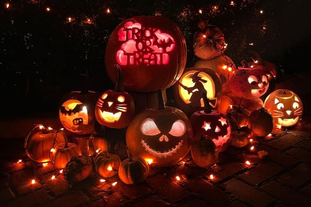 Horsham residents' pumpkin carving. Photo by