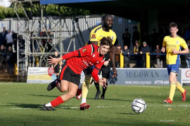 Action from Eastbourne Borough's 2-1 loss at St Albans / Pictures: Lydia and Nick Redman