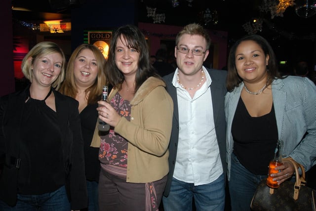 Clubbers on a night out at Reflex in 2004