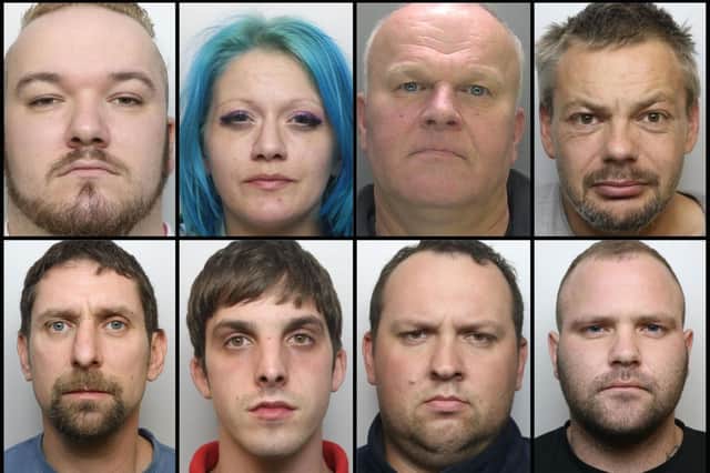 Faces of crooks jailed during October