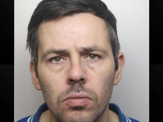 Patrick Loftus left a man scarred for life after slashing his face and setting his Rottweiler dog on him in a fight in St Andrew's Road, Northampton. Northamptonshire Police said Loftus had also robbed a local Tesco store at knifepoint just days earlier. The 39-year-old denied causing grievous bodily harm with intent but was found guilty and jailed for more than 11 years.