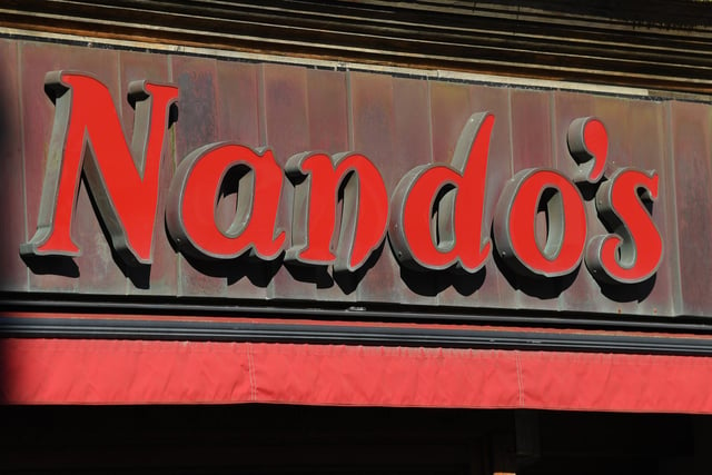 Nando's in the Leisure Park has a rating of 4.3/5 from 1784 review