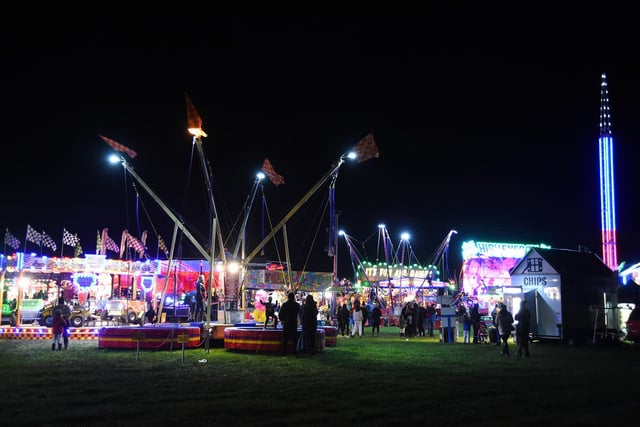 The five-hour event also featured a massive fairground as it ran from 4pm-9pm as temperatures plunged.