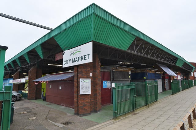 Peterborough's current market in Northminster.