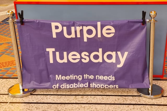 Purple Tuesday took place at the Beacon Shopping Centre in Eastbourne on Tuesday November 2 SUS-210311-103450001