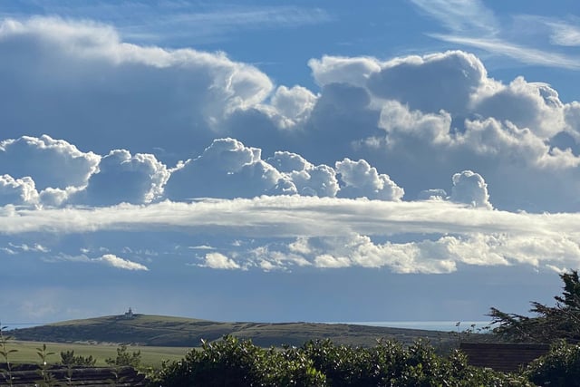 Eastbourne Herald reader Melanie Wells said she had a wonderul time chasing the cloud formations in the sky on Tuesday November 2. This striking shot was taken on the Downs looking south to Belle Tout lighthouse and the sea at around lunchtime. Melanie used an iPhone 11 Pro Max to take the shot. "No filters, just nature in all its splendour," she said. SUS-210311-150024001
