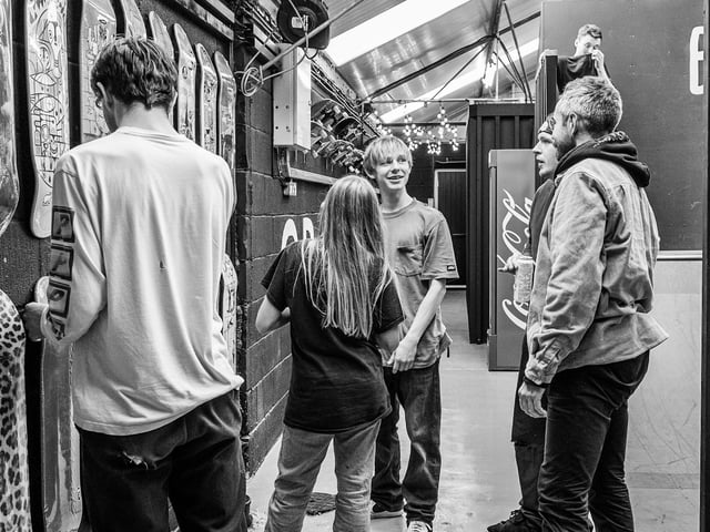 BOARD AF launched its new skate shop and mini ramp for the skateboarding community at Unit G, Five Stones, Littlehampton, with a Halloween party on Sunday. Pictures: Sue Surita