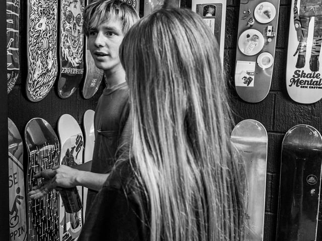 BOARD AF launched its new skate shop and mini ramp for the skateboarding community at Unit G, Five Stones, Littlehampton, with a Halloween party on Sunday. Pictures: Sue Surita