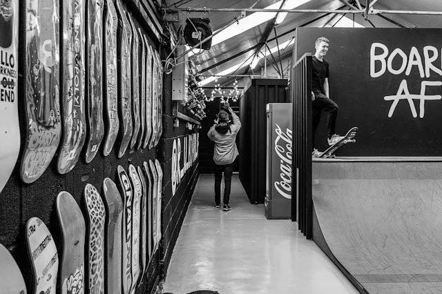 BOARD AF launched its new skate shop and mini ramp for the skateboarding community at Unit G, Five Stones, Littlehampton, with a Halloween party on Sunday. Pictures: Sue Surita