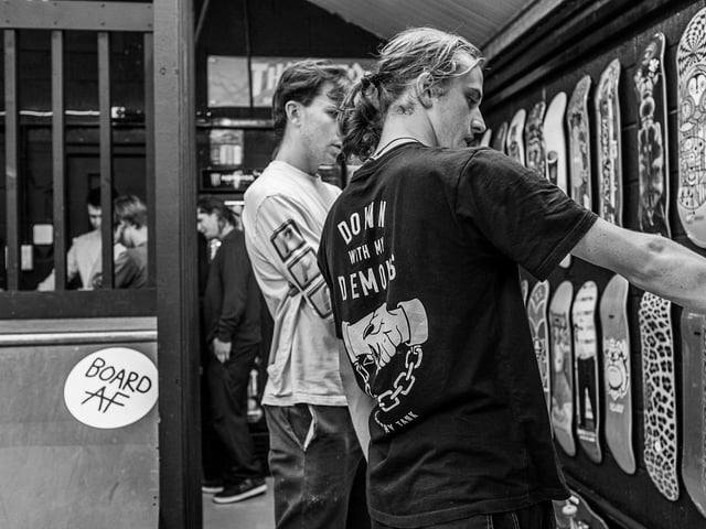 BOARD AF launched its new skate shop and mini ramp for the skateboarding community at Unit G, Five Stones, Littlehampton, with a Halloween party on Sunday. Pictures: Sue Surita