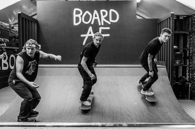 BOARD AF launched its new skate shop and mini ramp for the skateboarding community at Unit G, Five Stones, Littlehampton, with a Halloween party on Sunday. Pictures: Sue Surita