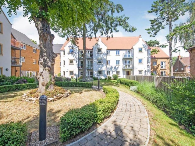 Two bedroom garden view retirement apartment at Wardington Court in Welford Road, Northampton, with a guide price of £280,000. Marketed by McCarthy and Stone / Rightmove