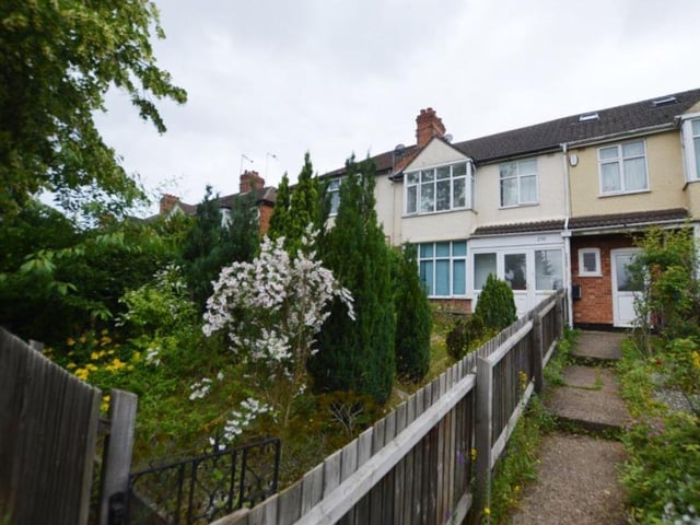 Moving slightly above the town average price, this three bedroom terraced house in Kettering Road, Northampton, is on the market for £285,000. Marketed by Taylors / Rightmove