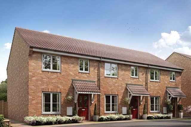 Three-bedroom, semi-detached, home in Upton Lodge, with a guide price of £280,000. Marketed through Taylor Wimpey/Rightmove