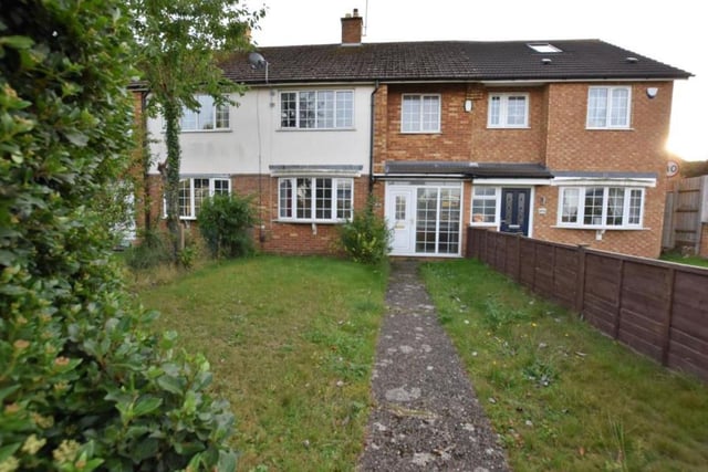 Three-bedroom, mid-terrace, home in Harlestone Road, Northampton, is on the market for £287,500. Marketed by Cotters / Rightmove