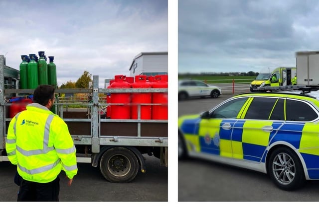 On Sunday Sussex Roads Police were in Chichester working with the  Commercial Vehicle Unit, #DVSA and Highways England. "Collectively we spoke with a number of drivers and dealt with a range of offences both informally and by way of prosecution.  #CVU #CV282" SUS-210411-113128001
