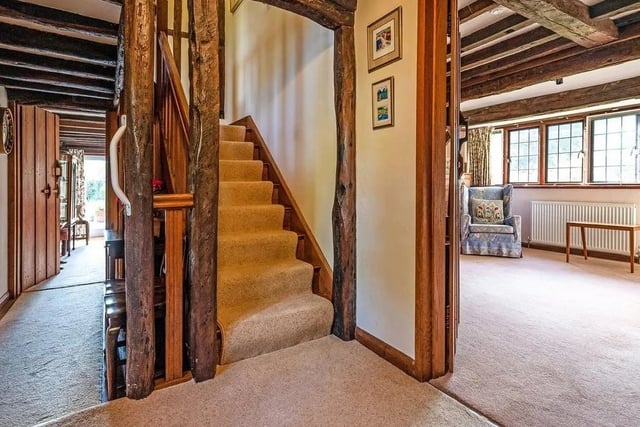 The ground floor has an entrance lobby that leads to an entrance hall, off of which is the large sitting room. Picture: Jackson-Stops Lindfield.