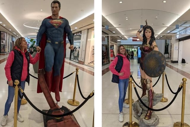 Both children and adults enjoyed following the trail, finding the most iconic life size superheroes
