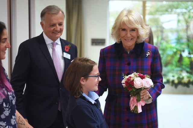 The Duchess of Cornwall visits St Wilfrid's Hospice in Eastbourne for its 40th anniversary. SUS-210511-095243001