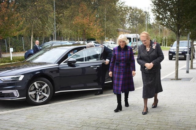 The Duchess of Cornwall visits St Wilfrid's Hospice in Eastbourne for its 40th anniversary. SUS-210511-112432001